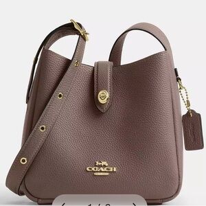 Coach Taupe Leather Shoulder Bag